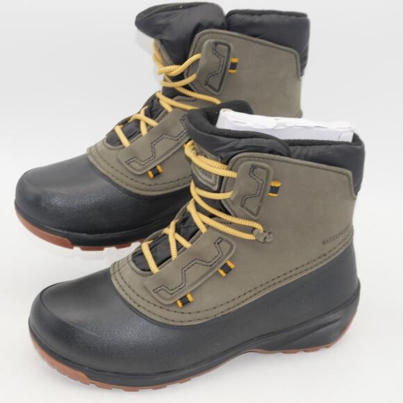 NEW THE North Face Women’s 6.5 Shellista IV Shorty Waterproof Boots Green Black - Picture 1 of 7